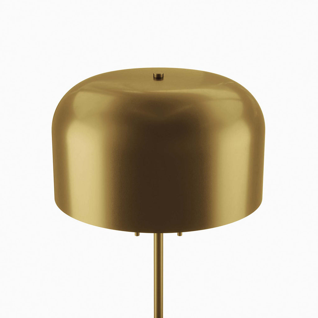 Avenue Floor Lamp in Satin Brass | Modern Design | E26 Base | For Living Areas &amp; Bedrooms image 5
