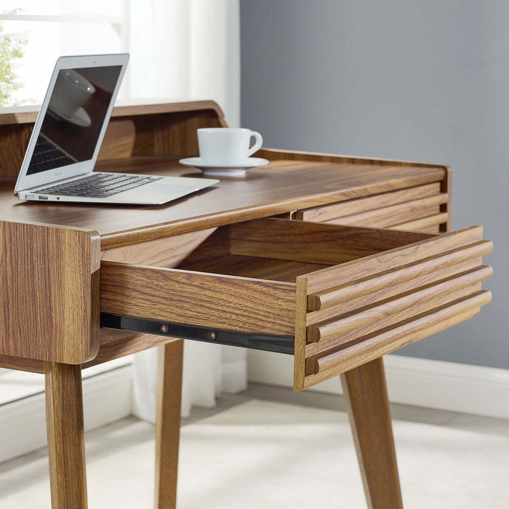 Writing Desk in Walnut Finish image 8