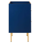 24" Bathroom Vanity In Blue Color (Sink Basin Not Included) | Daybreak Series | Modern Design Vanity With Basin For Homes, Hotels image 3