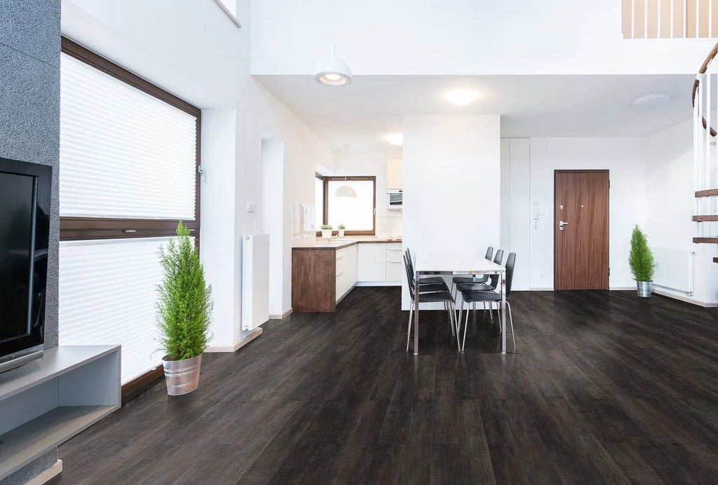 5 mm SPC Vinyl Flooring | 7" X 48" Plank | 1 mm IXPE Padding Attached | 22 Mil Wear Layer Plus 6 Mil UV Layer | Click Lock Installation | Nego Fortika Series 1220 | Fire Resistant | FloorScore® Certified | 1 Box (10 Planks) image 2