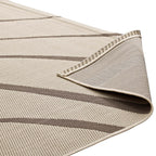 Surge Swirl Abstract Indoor and Outdoor Area Rug | Light and Dark Beige | 5X8 &amp; 8X10 Size Options | Tight Low Pile Weave | Gripping Rubber Underside | 100% Soft Polypropylene | Pack Of 2 image 2