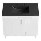 24" / 36" Miles Series Bathroom Vanity In Various Colors  | Modern Design Vanity With Basin For Homes, Hotels image 9