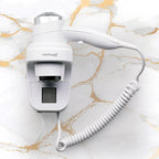Roomwell UK 1600 Watt Wall Mount White Hair Dryer | 2 + 1-Year Extended Warranty at No Cost | Black Or White Color Options | Pack Of 4 image 3