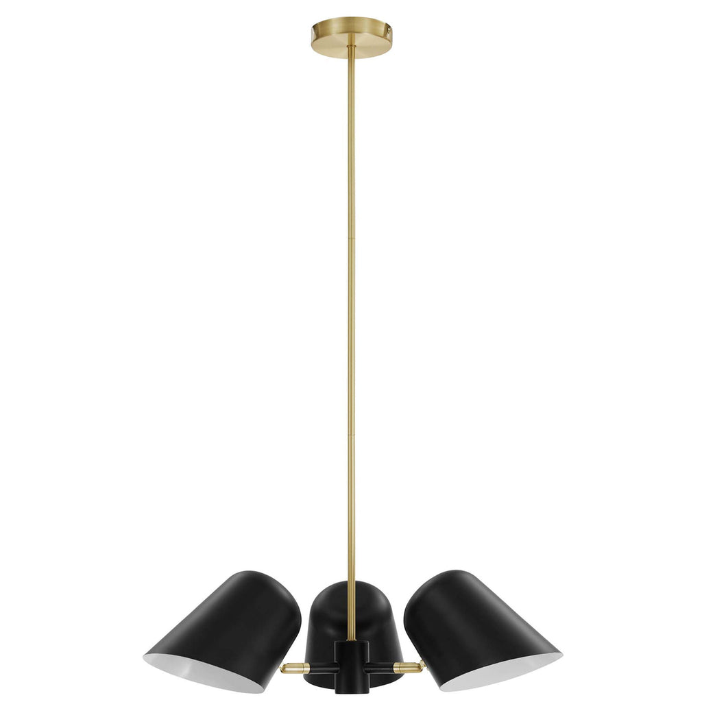 Briana 3-Light Pendant Light | White &amp; Black Color Options | Ideal for Living Space, Bedroom, Kitchen, Dining room, Bathroom, Or Office image 7