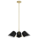 Briana 3-Light Pendant Light | White &amp; Black Color Options | Ideal for Living Space, Bedroom, Kitchen, Dining room, Bathroom, Or Office image 7