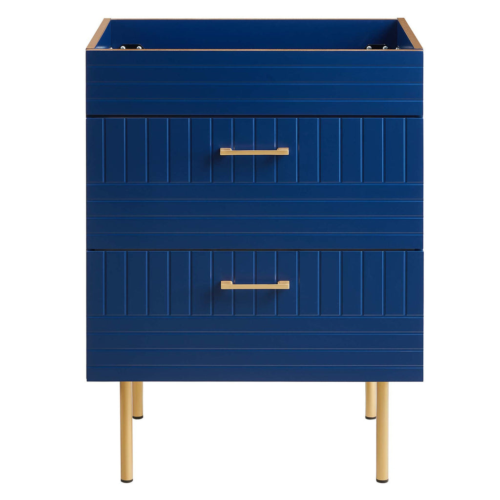 24" Bathroom Vanity In Blue Color (Sink Basin Not Included) | Daybreak Series | Modern Design Vanity With Basin For Homes, Hotels image 7