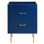 24" Bathroom Vanity In Blue Color (Sink Basin Not Included) | Daybreak Series | Modern Design Vanity With Basin For Homes, Hotels image 7