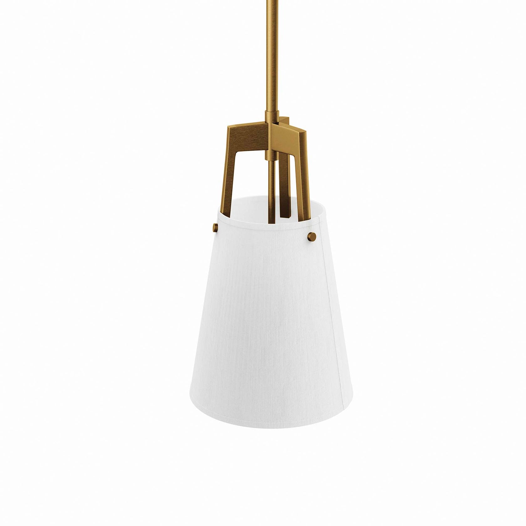 Aspire Pendant Light | White Bronze, White Satin Brass | Ideal for Living Space, Bedroom, Kitchen, Dining room, Bathroom, Or Office | Pack of 3 image 3