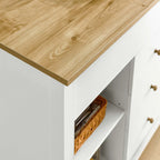 Oak White Farmstead Kitchen Island image 9