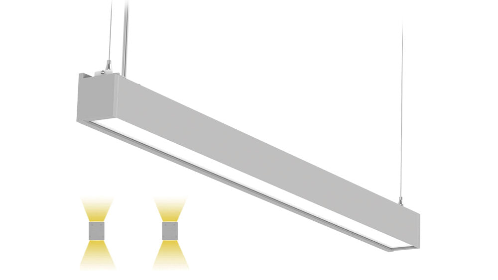 4 FT LED Up and Down Linear Light | LS03 Series | Wattage 30W | CCT Tuneable 3000K/4000K/5000K | 6500 Lumens Max | 0-10V Dimmable  | UL, DLC Premium 5.1 Listed, ETL, Energy Star | Pack of 6 image 0