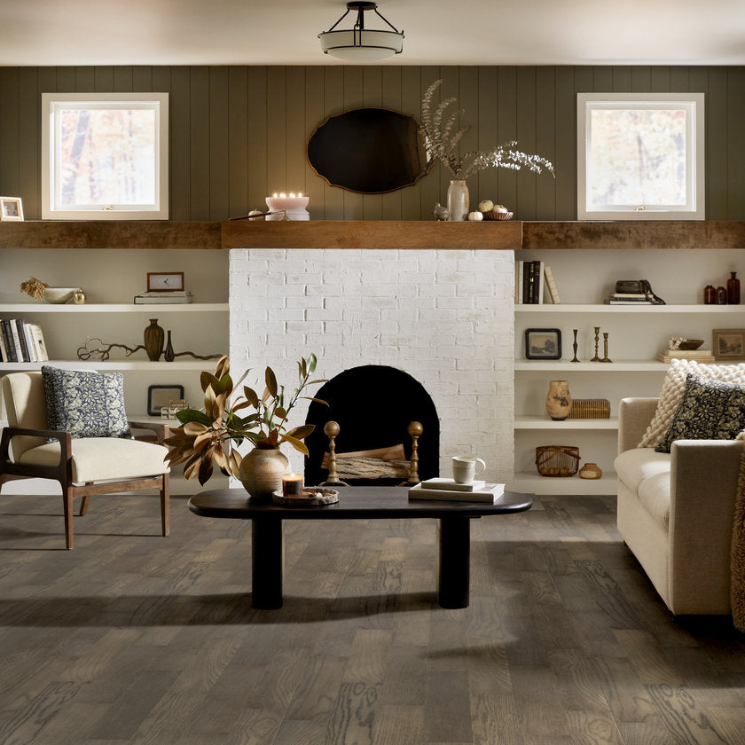 Empire Oak Herringbone | The Gallery Collection | Roosevelt Shade | White Oak | UV Aluminum Oxide Finish | 1.2 mm Veneer Thickness | 27.9 Sq. Ft. Per Carton image 0