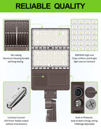 LED Pole Light 90W – 320W Photocell | 5000K | IP65 | Commercial Outdoor Parking Lot & Area Lighting image 2