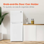 Magic Chef 10.1 Cu Ft Top Freezer Refrigerator in White | Energy Star Qualified | 5 Year Warranty On Compressor | Adjustable Shelves  | Gallon Door Storage | In-Door Can Holder image 1