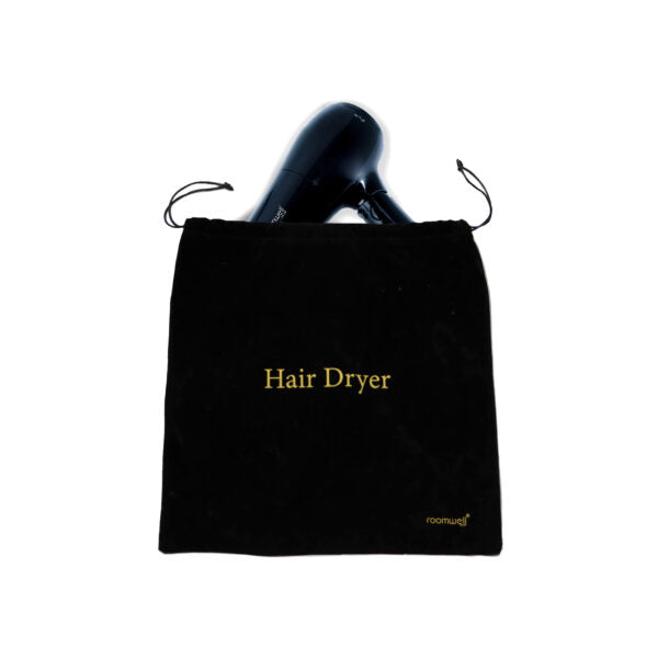 Roomwell UK 1875 Watt Hand Held Non-Foldable Hair Dryer With Bag | 2 + 1-Year Extended Warranty at No Cost | Black | Pack Of 6 image 1