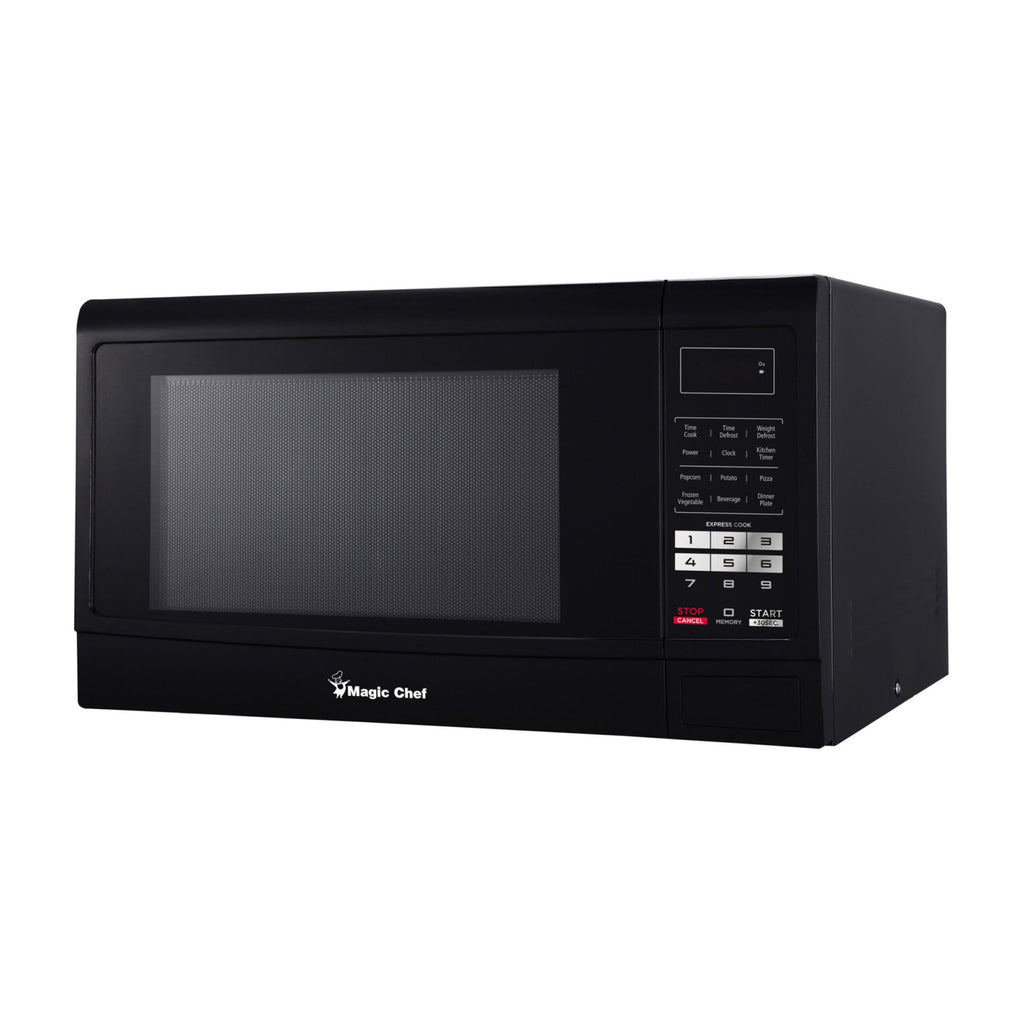 Magic Chef 1.6 Cu. Ft Countertop Microwave | 1100 Watt | Black Or White Color Options | Digital Display | 6 Auto Cooking Modes | Child Lock | 8 Years Warranty On Magnetron image 0