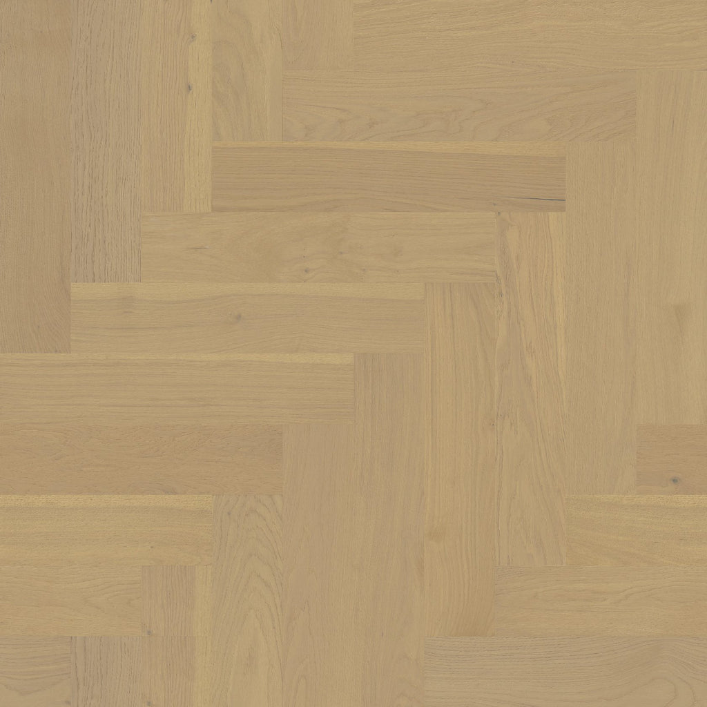 Empire Oak Herringbone | The Gallery Collection | Carnegie Shade | White Oak | UV Aluminum Oxide Finish | 1.2 mm Veneer Thickness | 27.9 Sq. Ft. Per Carton image 3