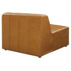 Bartlett 6-Piece Tan Vegan Leather Sectional Sofa image 8