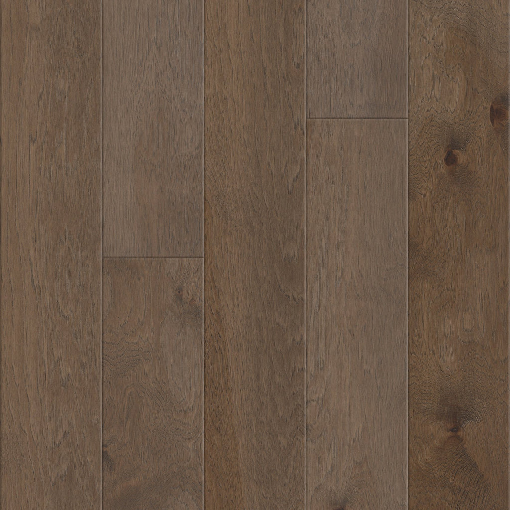 High Plains 6 3/8 | Repel Collection | Nomadic Shade | Hickory | Real Hardwood | Water Resistant | Scuff Resistant | 1.2 mm Veneer Thickness | 30.48 Sq. Ft. Per Carton | Wire Brushed Texture image 2