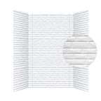 Vista Shower Wall Tiles For Shower and Tub Surrounds | Glue Up Easy To Install | 3 Wall Set image 1
