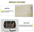 15W - 45W Outdoor LED Flood Security Lights | 5000K | 1500LM - 5400LM | UL, CE, FCC, ROHS, DLC Approved | IP65 Waterproof Landscape Lighting, Knuckle Mount, Bronze, Outdoor Garden Area Security Floodlight image 2