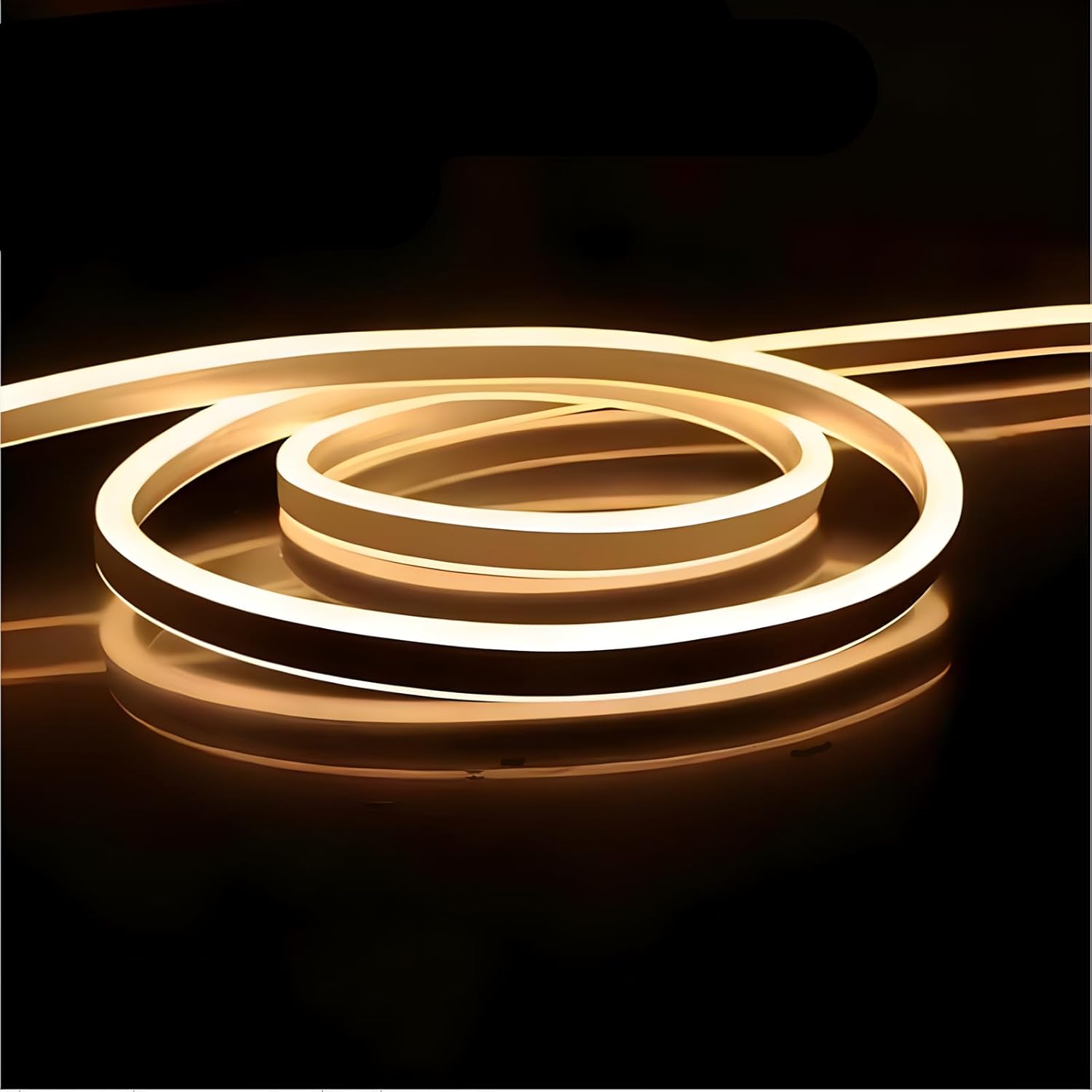 120V Outdoor Neon Rope Light | IP67 Waterproof | ETL Listed Plug&amp;Play | 120V Driverless Flexible Solid Silicone LED Neon Lighting | -40 F Cold Resistant Durable for Pathway image 0