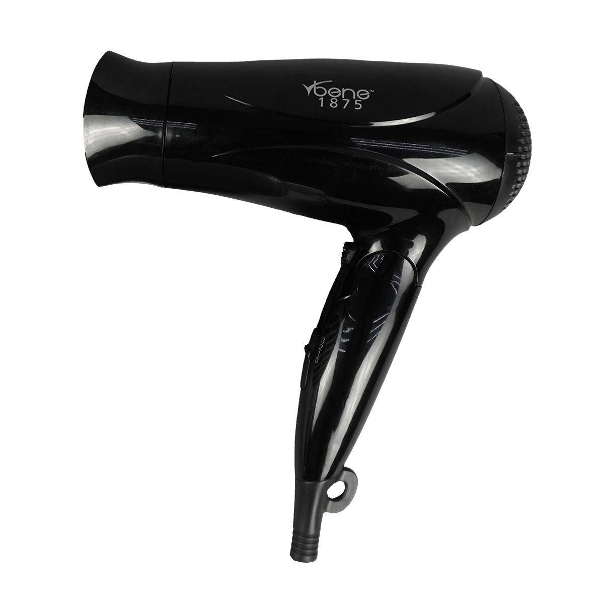 1875 Watt Handheld Hair Dryer | Two Heat Settings | Cool Shot Button | ETL Listed | Black Color | Power Cord With Safety Plug | Slide Control | Foldable | Pack of 6 image 0