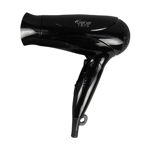 1875 Watt Handheld Hair Dryer | Two Heat Settings | Cool Shot Button | ETL Listed | Black Color | Power Cord With Safety Plug | Slide Control | Foldable | Pack of 6 image 0