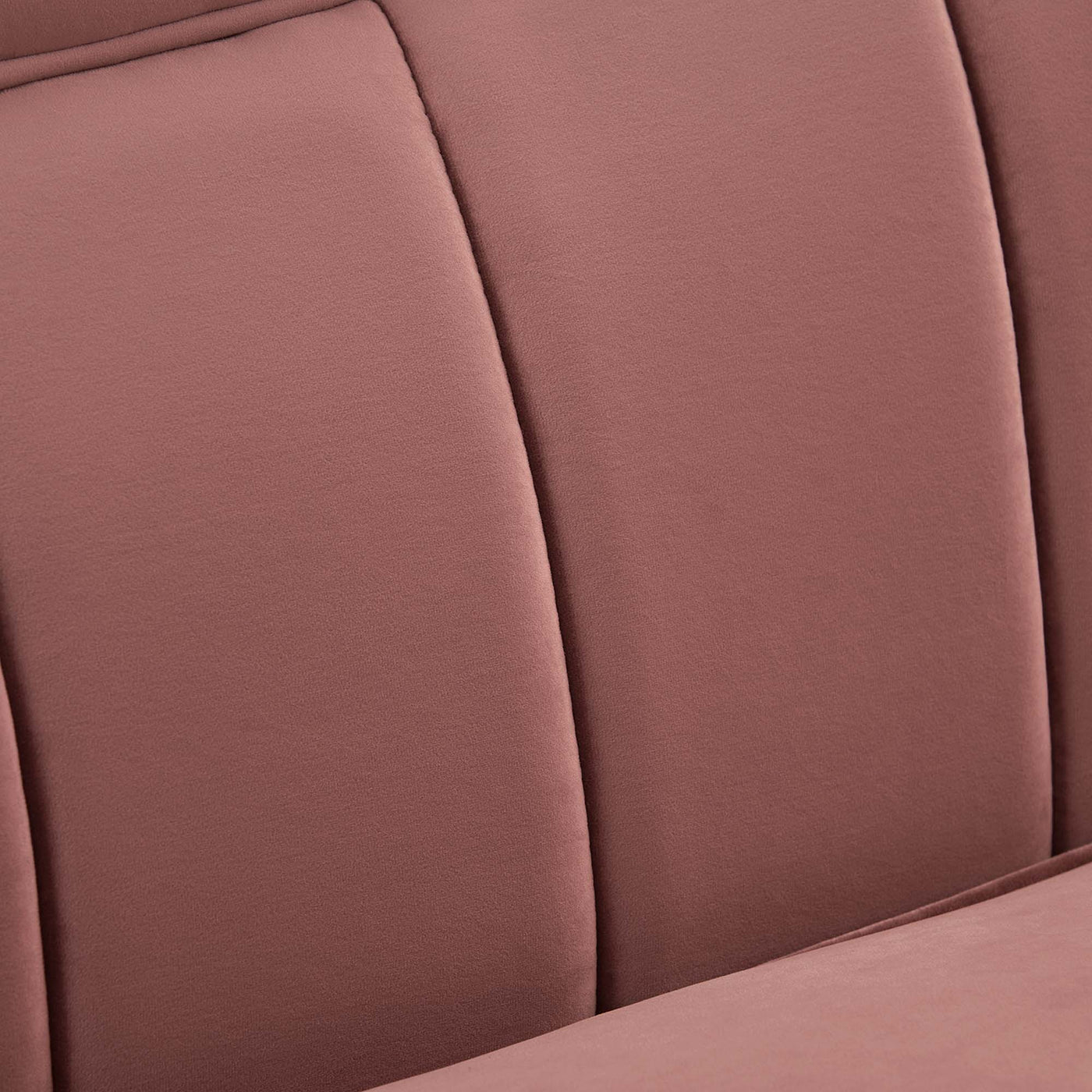 Cheshire Channel-Tufted Performance Velvet Sofa in Dusty Rose image 6