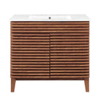 36" / 30" Bathroom Vanity In Multiple Colors | Modern Design Vanity With Basin For Homes, Hotels image 1