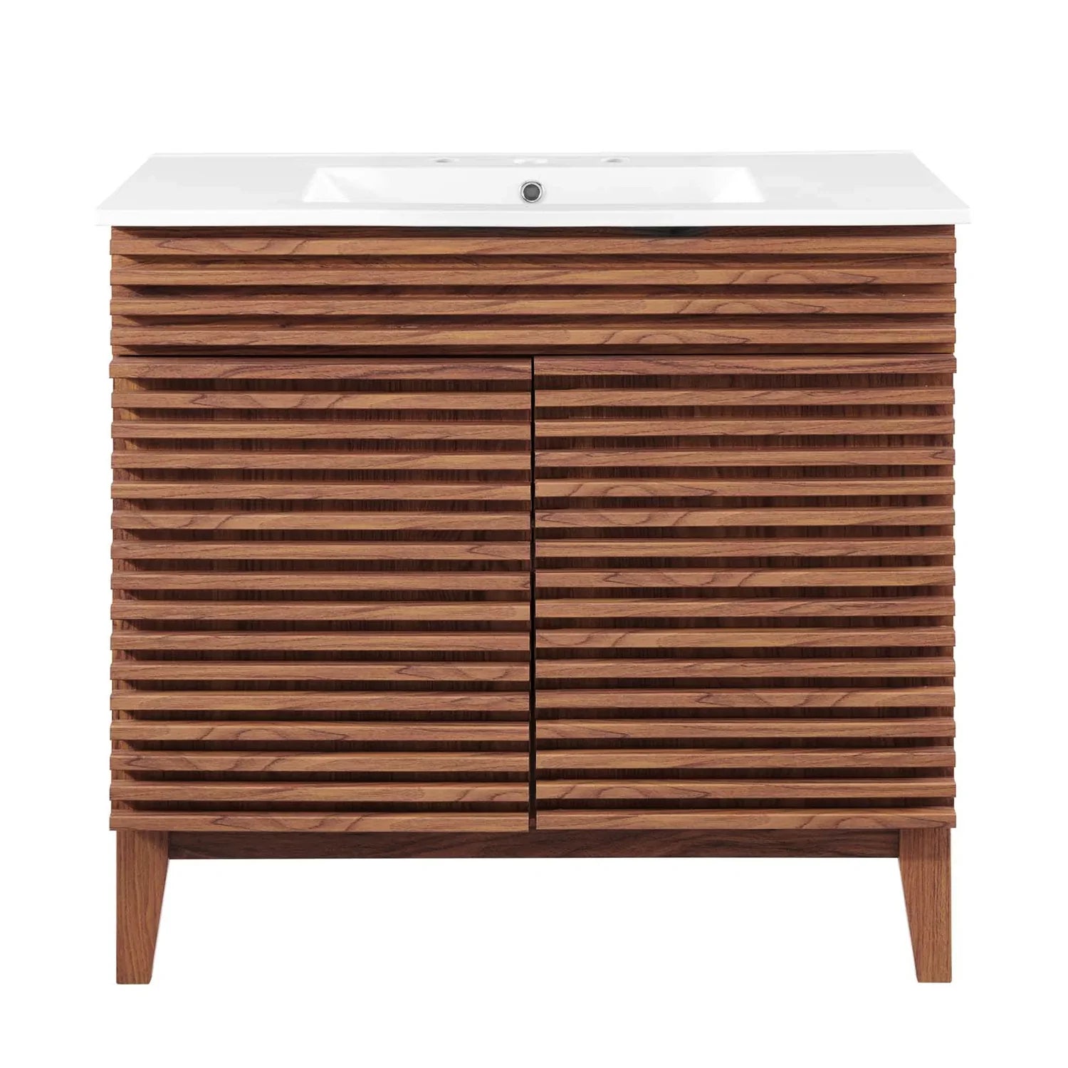 36" / 30" Bathroom Vanity In Multiple Colors | Modern Design Vanity With Basin For Homes, Hotels image 1