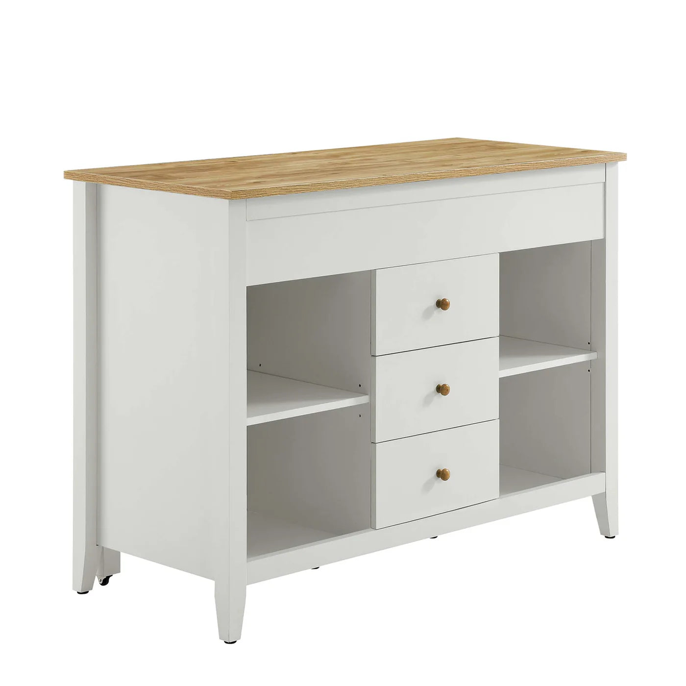 Oak White Farmstead Kitchen Island image 1