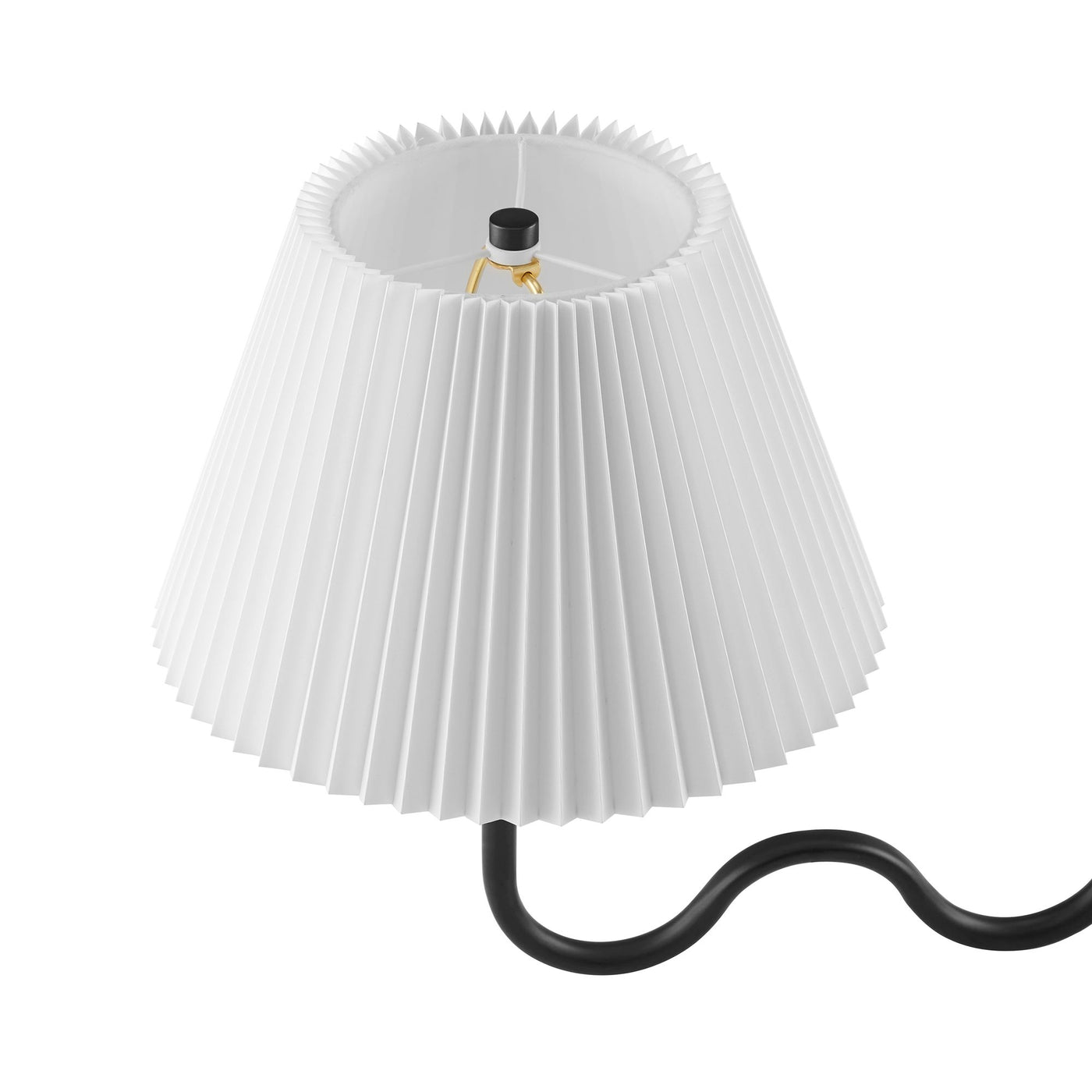 Wave Squiggle 4-Arm Pendant Light | Brass &amp; Black Color Options | Ideal for Living Space, Bedroom, Kitchen, Dining room, Bathroom, Or Office image 5