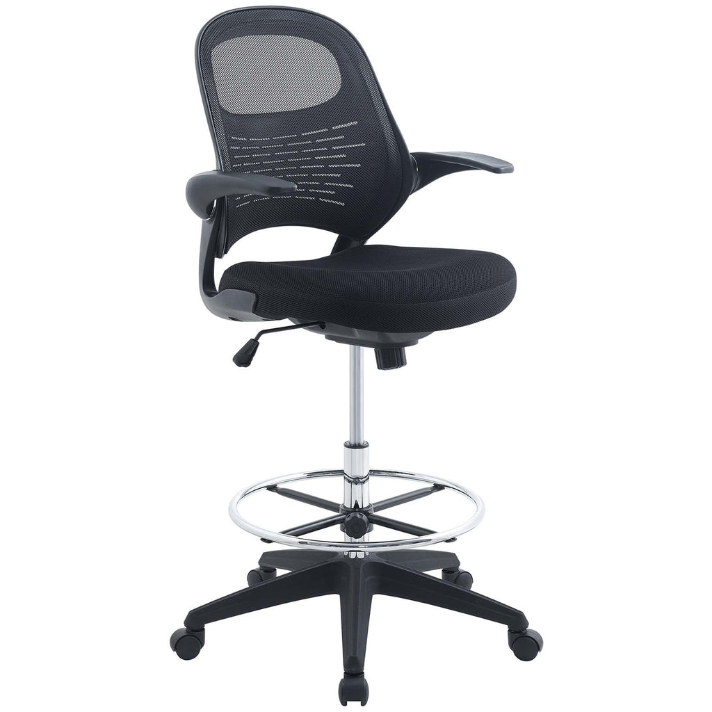 Stealth Drafting Chair in Black image 1