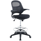 Stealth Drafting Chair in Black image 1