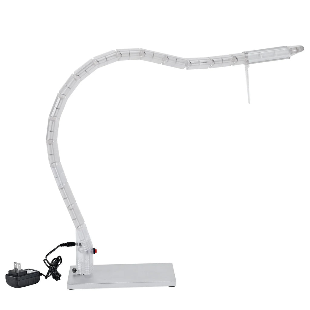 Inspect White Table Lamp | Curved Design | Modern Elegant Look | Pack Of 2 image 2