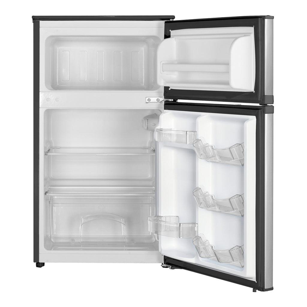 Magic Chef 3.1 Cu Ft 2 Door Manual Defrost Refrigerator | Stainless Look | Energy Star Qualified | 5 Year Warranty On Compressor | Door Storage | 2 Reversible Door image 4