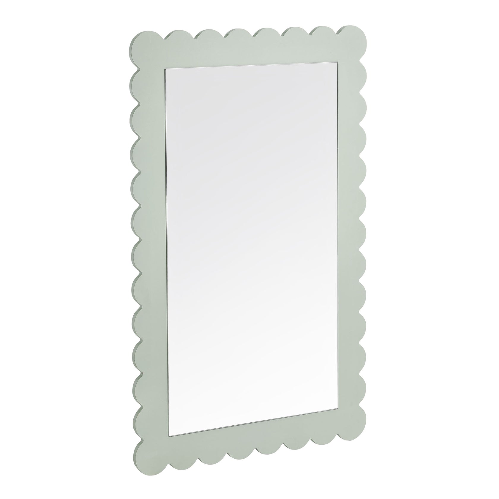 Rectangle Wall Mirror | Emmeline Scalloped Series | Pack Of 3 image 1