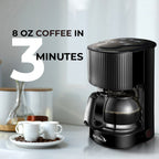 600 Watt 4 Cup Coffee Maker | One Hour Automatic Shut Off | Black Coated Warming Plate | Pause and Serve | ETL Listed | Instant Brew | Compact Coffee Maker | Pack Of 6 image 4
