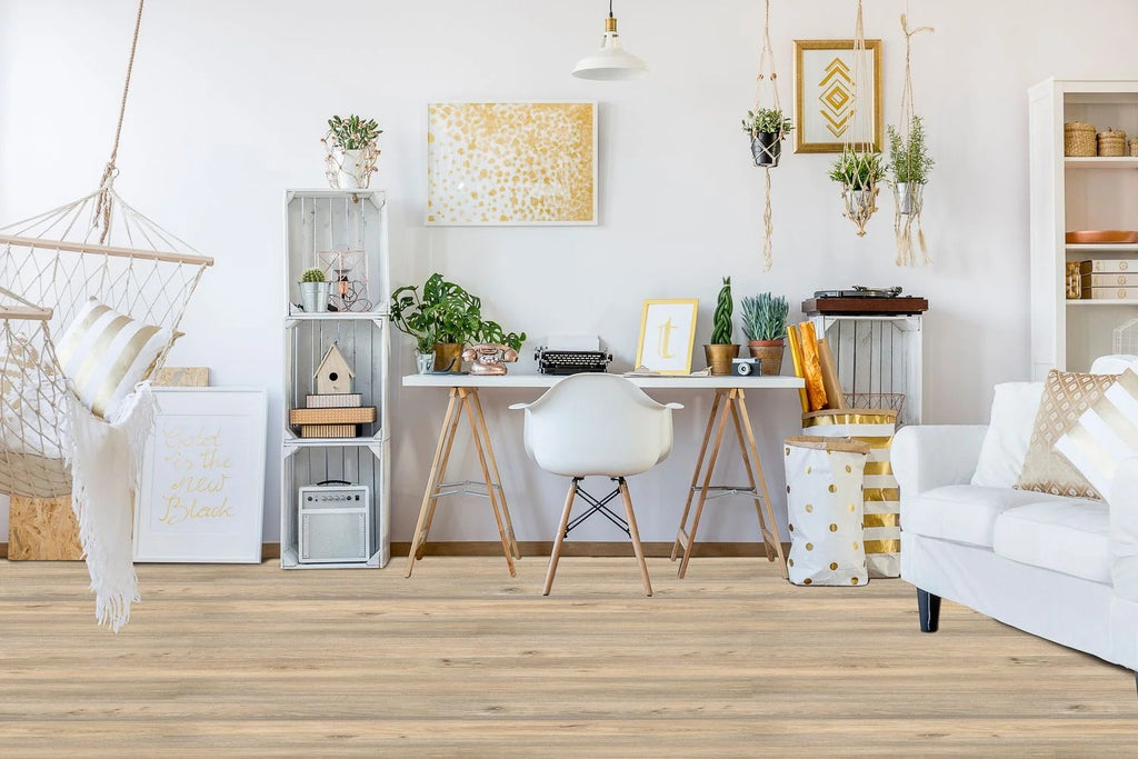 5 mm SPC Vinyl Flooring | 7" X 48" Plank | 1 mm IXPE Padding Attached | 22 Mil Wear Layer Plus 6 Mil UV Layer | Click Lock Installation | Klasika Fortika Series 1010 | Fire Resistant | FloorScore® Certified | 1 Box (10 Planks) image 2