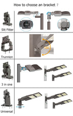 LED Pole Light 90W – 320W Photocell | 5000K | IP65 | Commercial Outdoor Parking Lot & Area Lighting image 8