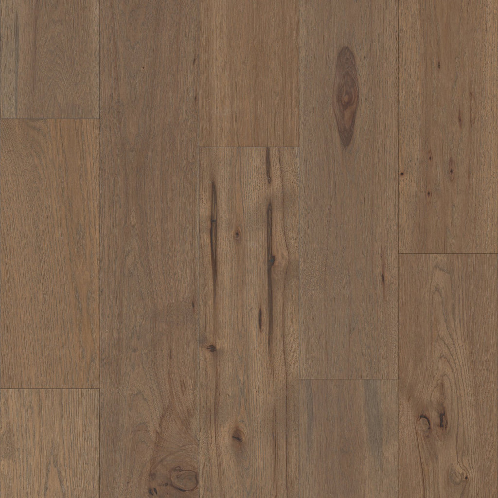 CastleWood Hickory | The Gallery Collection | Greyfriar Shade | Hickory | Real Hardwood | 3 mm Veneer Thickness | 31.09 Sq. Ft. Per Carton | Wire Brushed Finish image 2