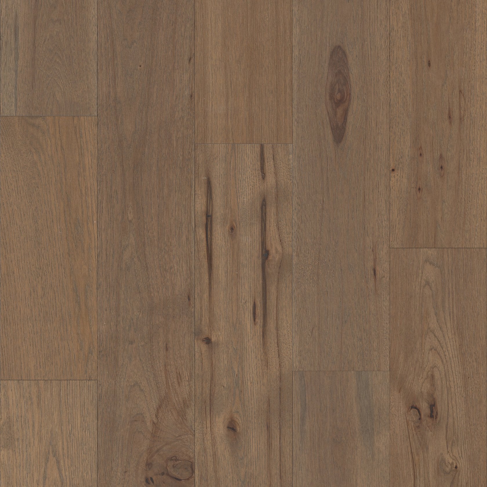 CastleWood Hickory | The Gallery Collection | Greyfriar Shade | Hickory | Real Hardwood | 3 mm Veneer Thickness | 31.09 Sq. Ft. Per Carton | Wire Brushed Finish image 2