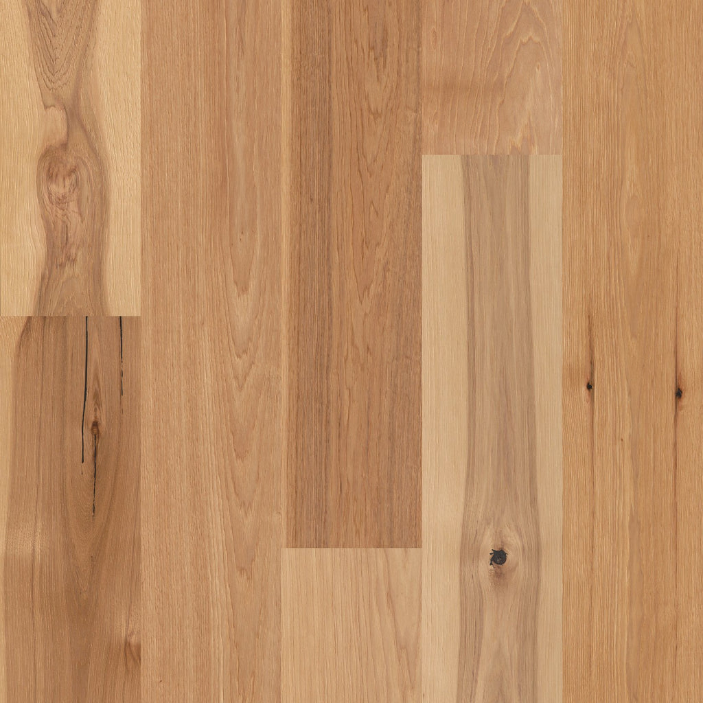 CastleWood Hickory | The Gallery Collection | Coat Of Arms Shade | Hickory | Real Hardwood | 3 mm Veneer Thickness | 31.09 Sq. Ft. Per Carton | Wire Brushed Finish image 2