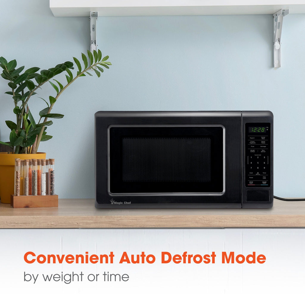 Magic Chef 0.9 Cu. Ft Countertop Microwave | 900 Watt | Black | 6 Auto Cooking Modes | Child Lock | Digital Display | 10 Power Levels |  8 Years Warranty On Magnetron image 10