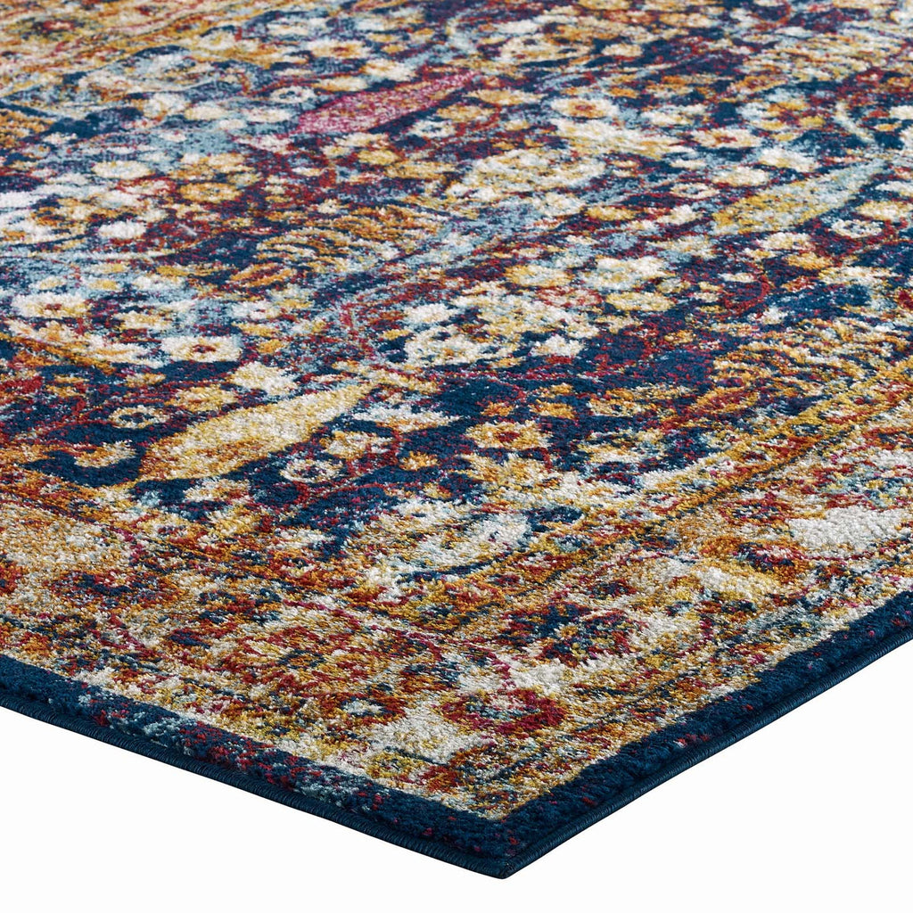 Antique Floral Design | Area Rug | Vintage Floral Lattice Rug in 8 FT X 10 FT And 5 FT X 8 FT | With Rubber Gripping Underside image 18