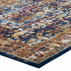 Antique Floral Design | Area Rug | Vintage Floral Lattice Rug in 8 FT X 10 FT And 5 FT X 8 FT | With Rubber Gripping Underside image 18