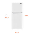Magic Chef 10.1 Cu Ft Top Freezer Refrigerator in White | Energy Star Qualified | 5 Year Warranty On Compressor | Adjustable Shelves  | Gallon Door Storage | In-Door Can Holder image 7