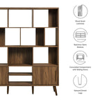 Transmit 59” Bookcase with Sliding Panel Doors image 8