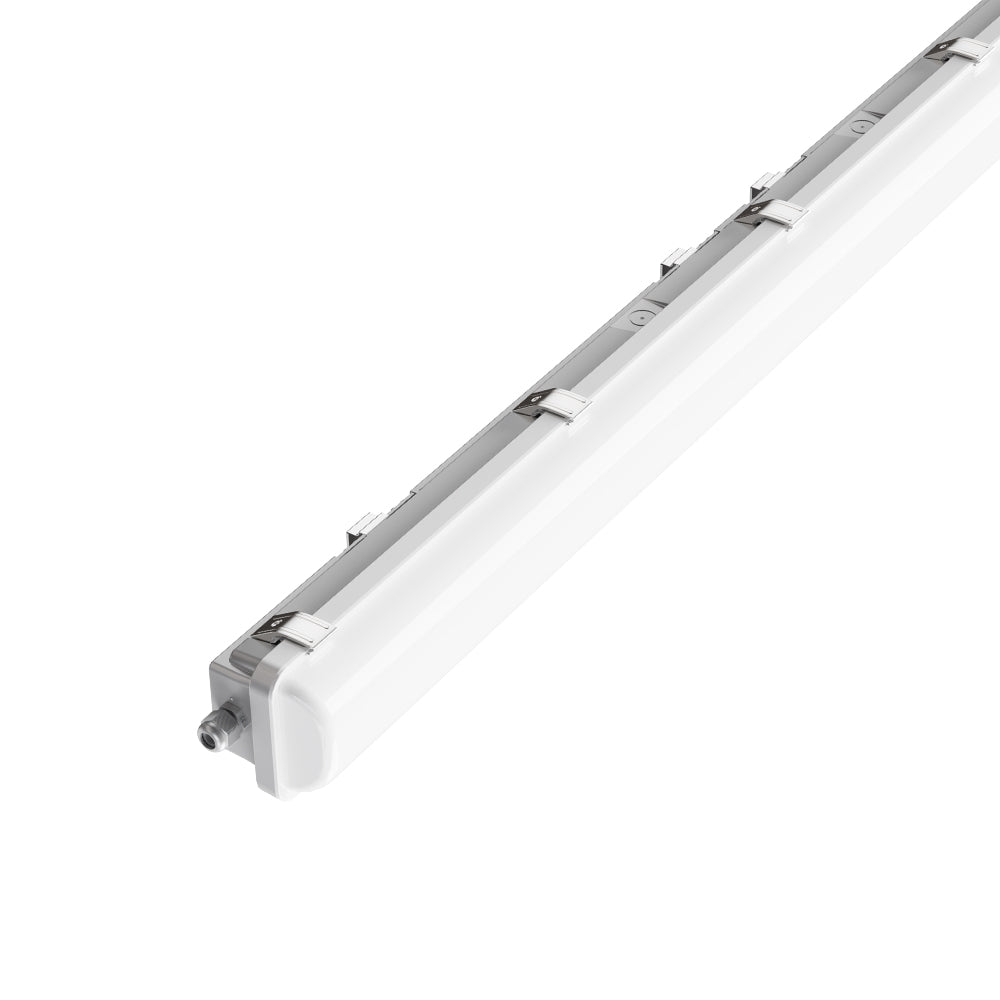 LED Tri-Proof Light | 20W/30W/40W/50W Wattage Adjustable | 6500 Lumens | 3500K/4000K/5000K CCT Tuneable | 4 FT | IP65 | 120-347Vac | UL &amp; DLC Listed | Pack Of 4 image 2