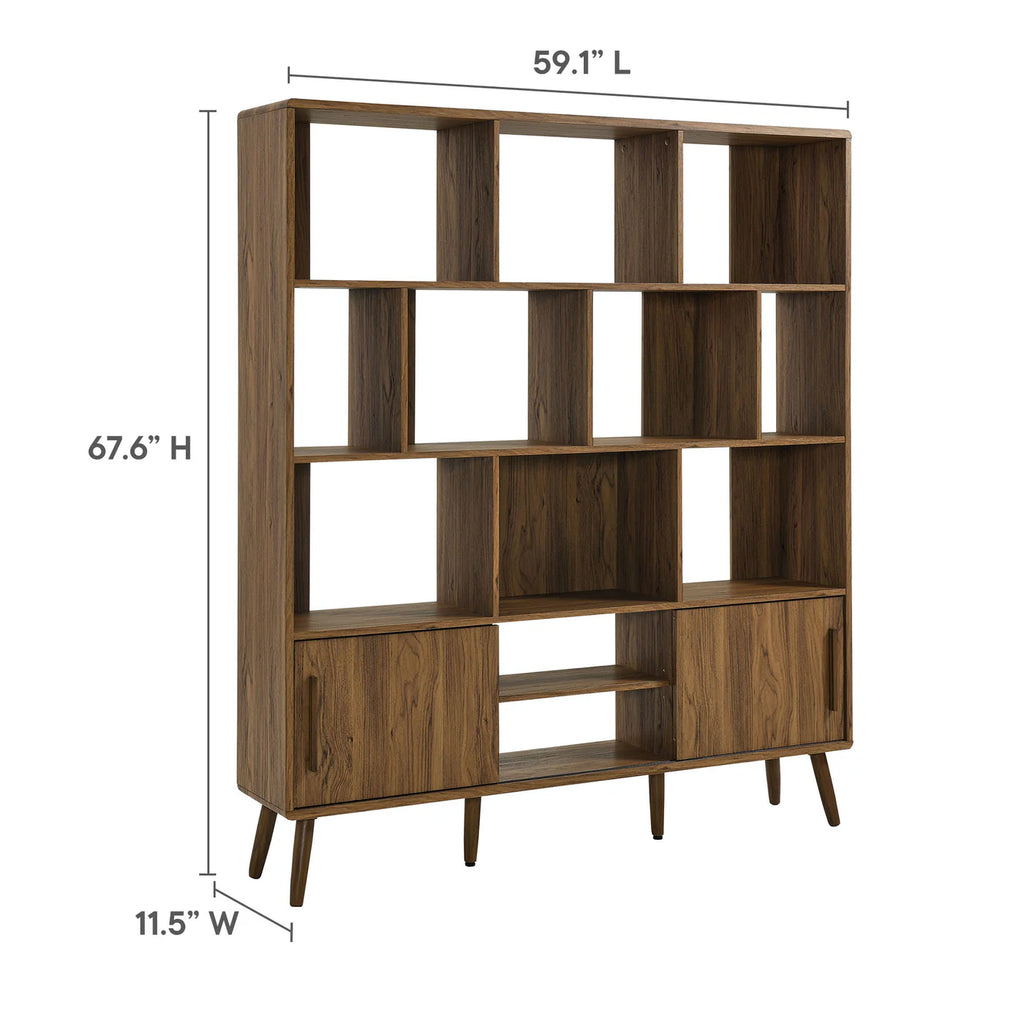Transmit 59” Bookcase with Sliding Panel Doors image 9
